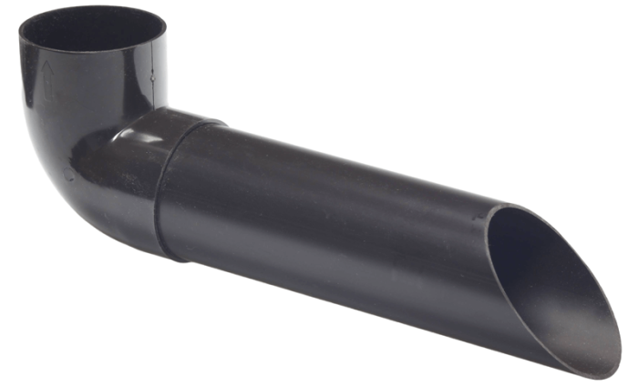 Wateruitloop Ø 60 mm bruin
