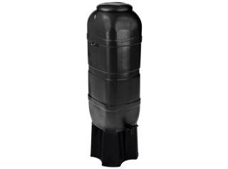 Regenton Slimline zwart 100 liter