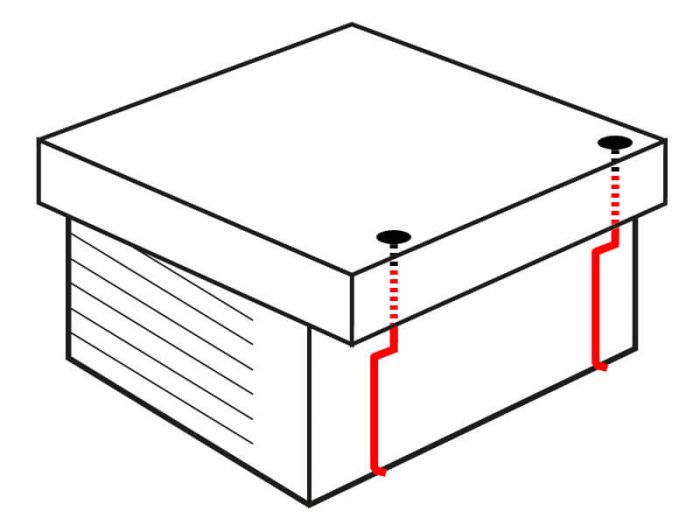 PVC platdakset | antraciet | Ø 60 mm | dubbel